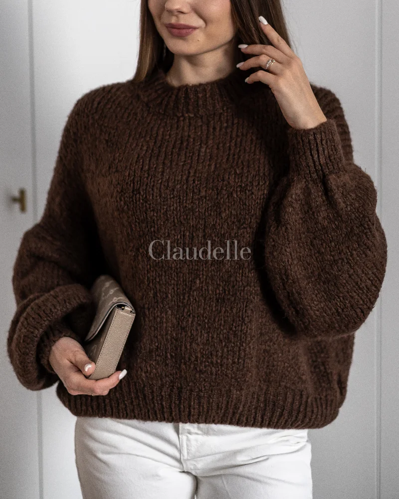 Sweter CLOUD CZEKOLADA